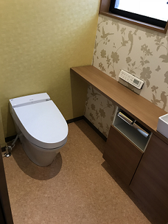 トイレリノベーション　LIXILサティス　キャパシア 画像