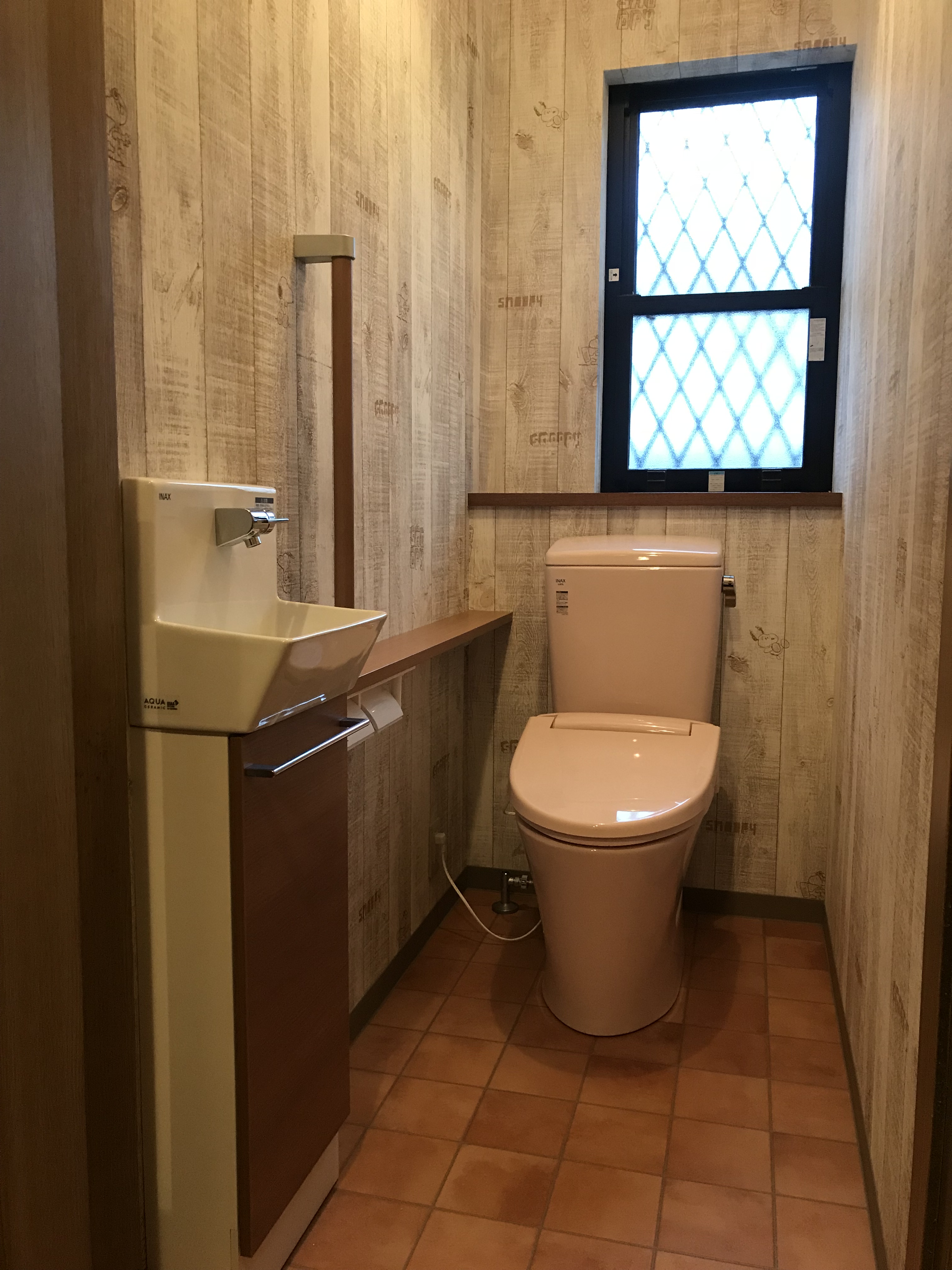 トイレリフォーム　手洗器新設 アイキャッチ画像
